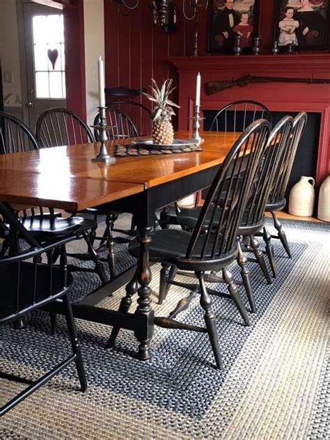 36 Lovely Farmhouse Black Table And Chair Design Ideas For Dining Room ...