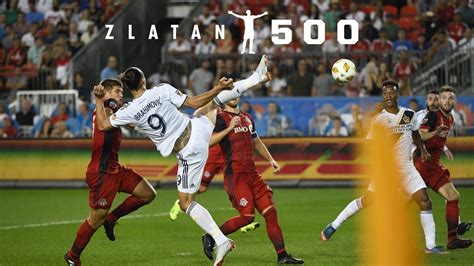 GOAL: Zlatan Ibrahimovic scores his 500th career goal in stunning fashion - YouTube