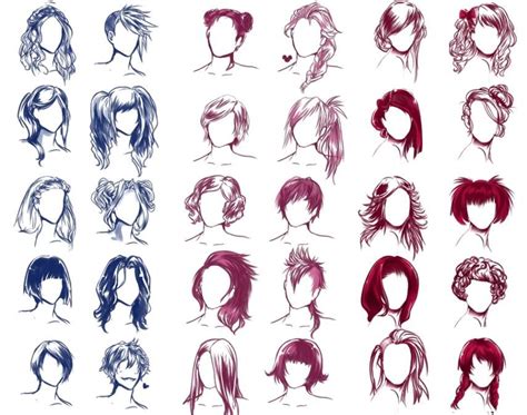 Image result for character design hairstyles | Cartoon style drawing, How to draw hair, Drawings