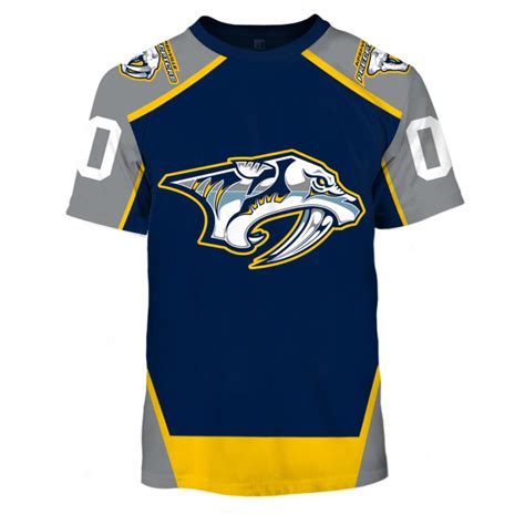 Personalized Nashville Predators Throwback Vintage NHL Hockey Jersey ...