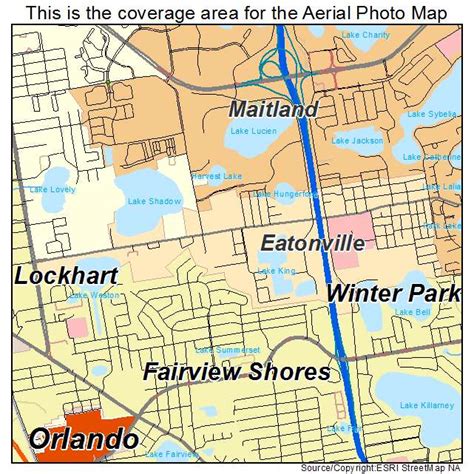 Aerial Photography Map of Eatonville, FL Florida