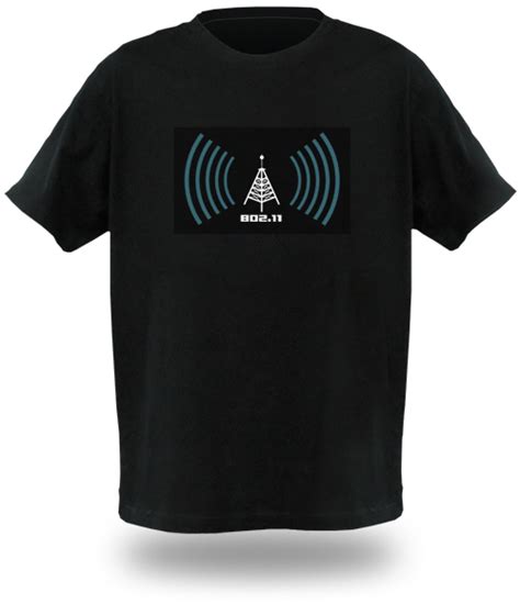 Wi-Fi Detector T-Shirt, Displays Wi-Fi Signal Strength