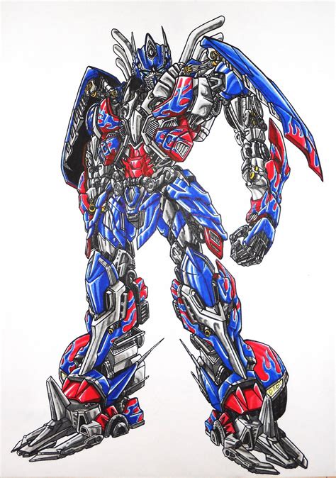 Transformer Optimus Prime Drawing at GetDrawings | Free download