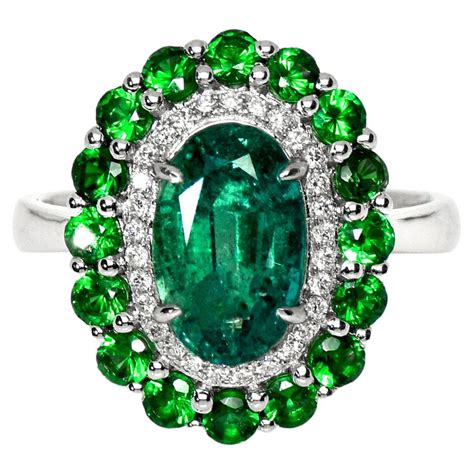 IGI 18K 3.78 CT Natural Rarest No Oil Emerald Antique Art Deco Engagement Ring at 1stDibs