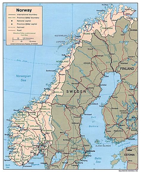 Maps of Norway | Detailed map of Norway in English | Tourist map of ...