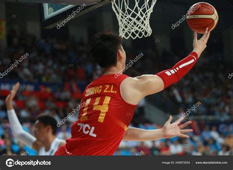 Wang Zhelin China Drives Basket South Korea Group Match 2015 – Stock ...