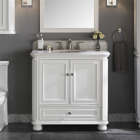 Scott Living Wrightsville 36-in White Single Sink Bathroom Vanity with Terrazzo Engineered Stone ...