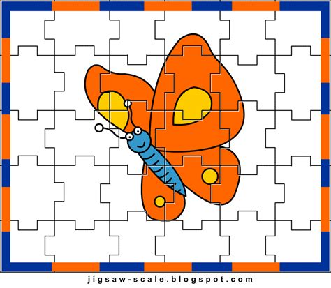 Printable Jigsaw Puzzle for kids: Butterfly Jigsaw