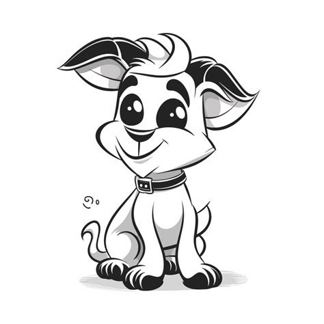 Premium Vector | A white and black goat cartoon character