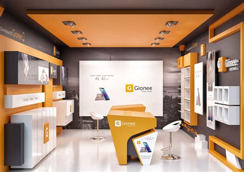 Mobile Store Design on Behance | Interior design and technology, Showroom interior design ...