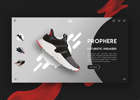 Adidas Shoes Web UI on Behance | Web banner design, Web development ...