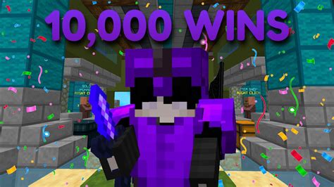 Hitting 10,000 Wins In Hypixel Bedwars!!! - YouTube