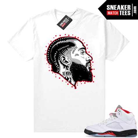 Fire Red 5s Jordan Graphic Tees Prolific- Jordan Match Tees