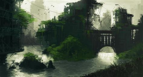 Overgrown City by MMarjoram on DeviantArt | Fondos, Inspiración