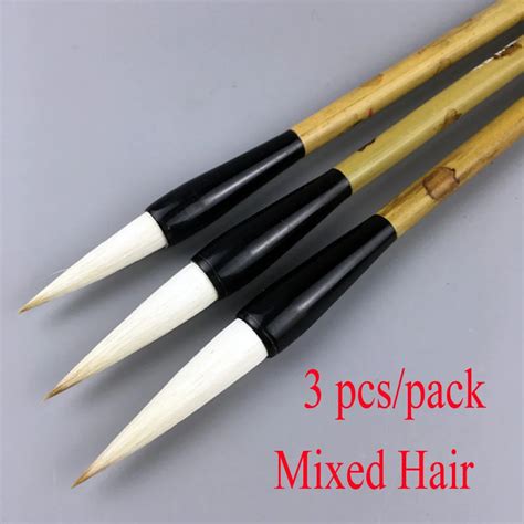 Aliexpress.com : Buy 3 pcs Chinese Calligraphy Brushes Mixed Hair brushes for painting ...