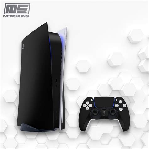 Black PS5 Skin Playstation 5 Matte Black Everything Full Vinyl Wrap PS5 ...