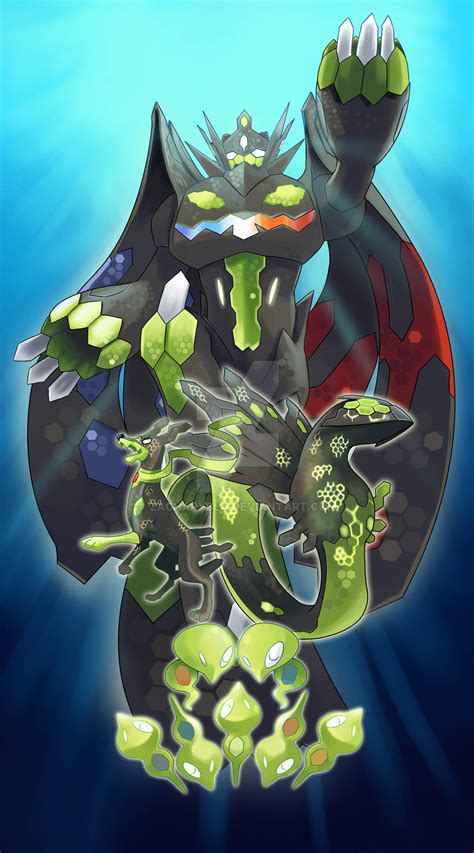 Zygarde all forms by zacharybla on DeviantArt