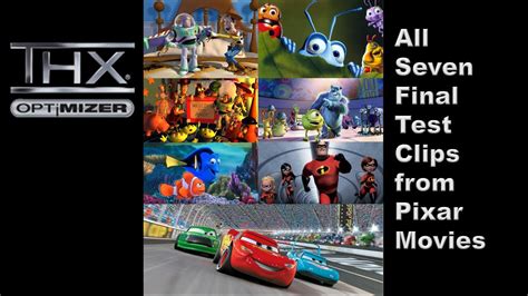 All THX Optimizer Final Test Clips on Pixar DVDs - YouTube