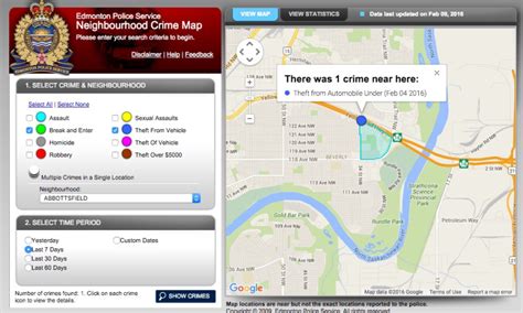 Using Edmonton Police Service’s Neighbourhood Crime Mapping Website | Alair Homes Edmonton