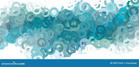 Abstract Blue and White Circles Background Stock Illustration - Illustration of backdrop ...