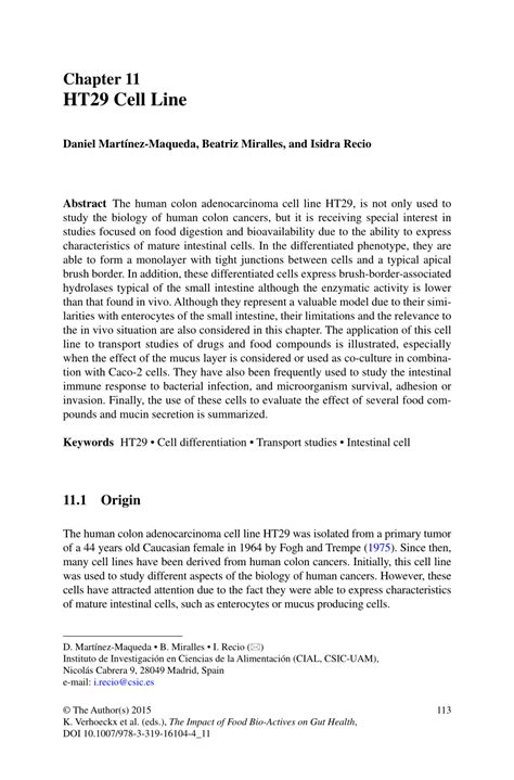 (PDF) HT29 cell line