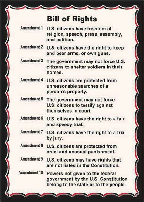 Constitution Amendments 1 - 10 | Sayings | Pinterest | Homeschool and ...