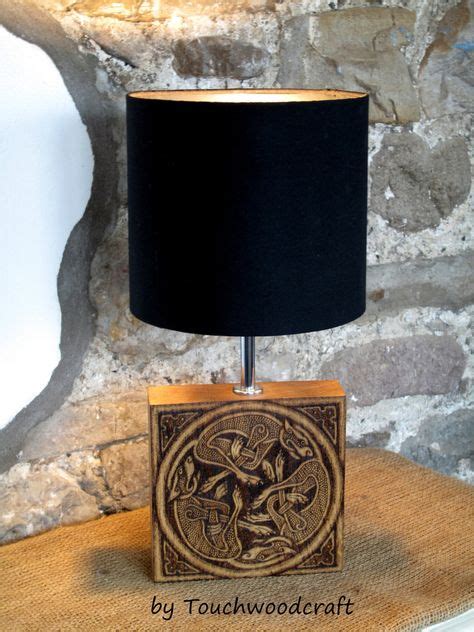 Unique Celtic table lamp base, Norse, Viking Art, Pagan, Heathen, LARP ...