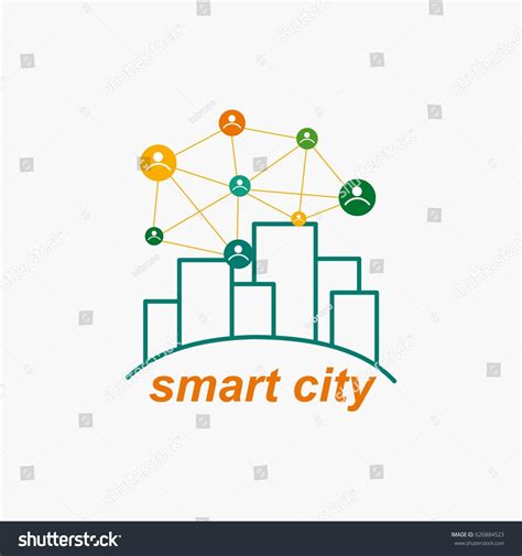 Vektor Stok Smart City Logo Vector Template (Tanpa Royalti) 626884523 ...