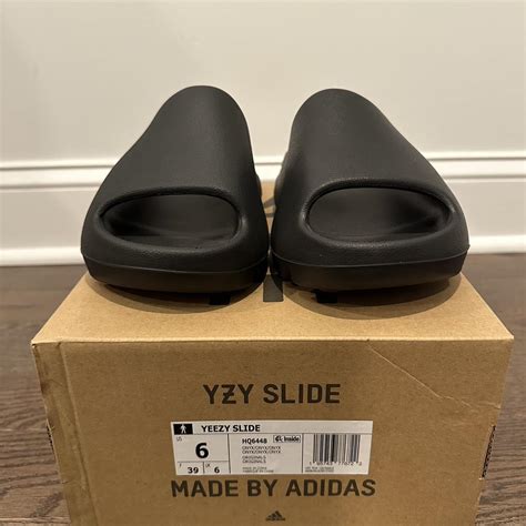 YEEZY SLIDE ONYX SIZES 38 AND 39 (7 AND 8... - Depop