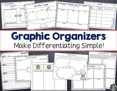 Graphic Organizers Make Differentiating Simple! | A Walk in the Chalk