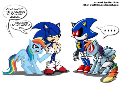 Hunbrony - Hivatalos Magyar Miniló Ménes: Fanart 145. Rainbow Dash vs. Sonic the Hedgehog