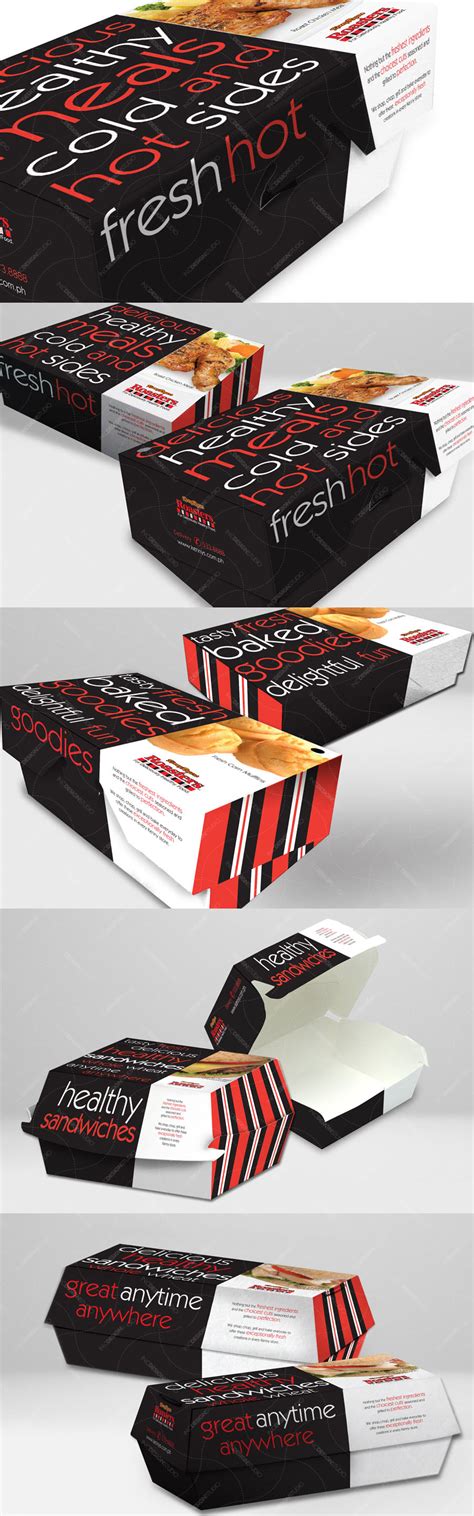 Design and Layout of the take out packaging for Kenny Rogers Roasters ...