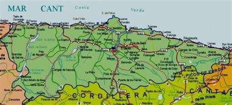 Mapa de Asturias Fotos Pueblos Descripcion