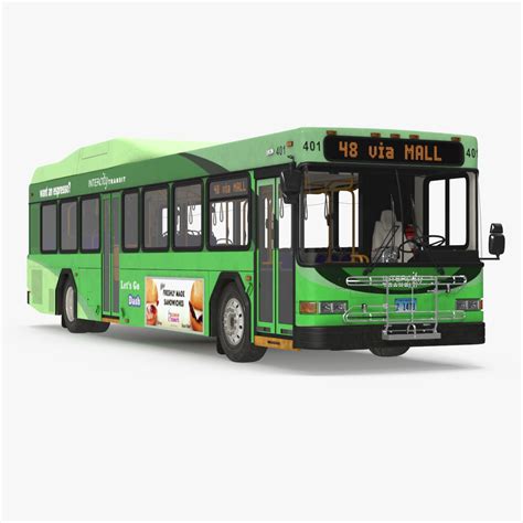 Gillig Low Floor Hybrid Bus Intercity Blue Simple Interior 3D Model $99 ...