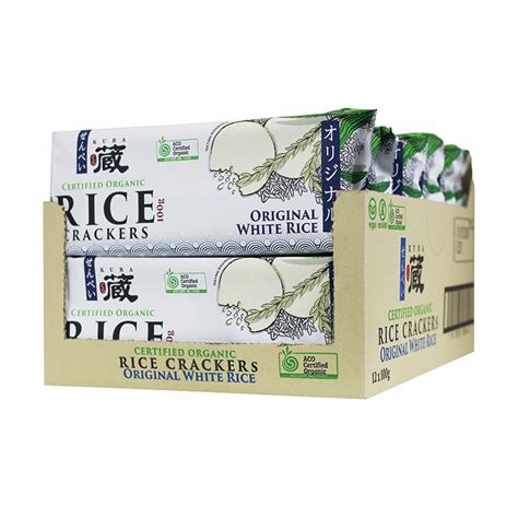 Certified Organic Original White Rice Crackers - Premium Gourmet Food