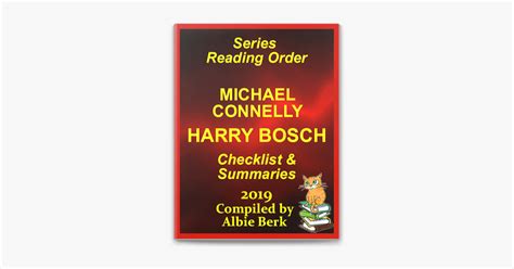 ‎Michael Connelly's Harry Bosch Series Reading Order Updated 2019: Compiled by Albie Berk on ...