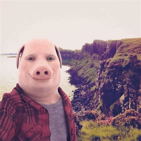 John Pork Selfie at Skye Island | John Pork / John Pork Is Calling | Know Your Meme