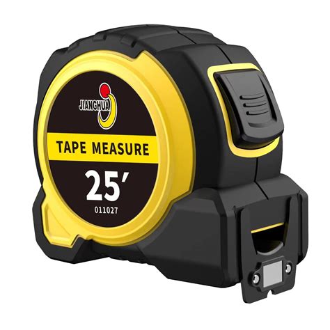 JIANGHUA Tape Measure, 25FT Self-Locking Measuring Tape with Fractions ...