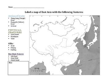 Ancient China Map Worksheet – Map Vector