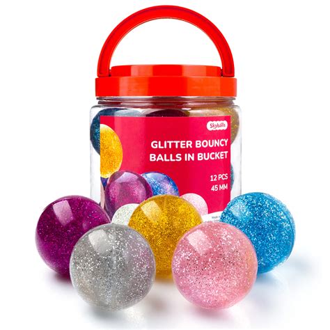 Buy Entervending Bouncy Balls for Kids - Party Favors - 45mm Bouncing ...