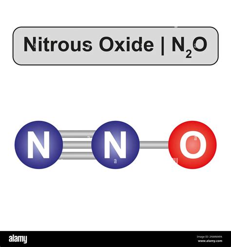 Nitrous oxide molecule, illustration Stock Photo - Alamy