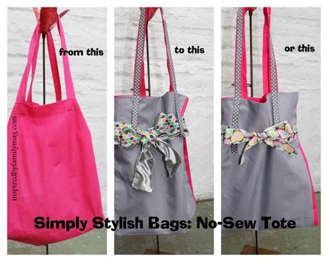 Simply Stylish Bags- DIY No-Sew Tote Bag - Inspired by Family