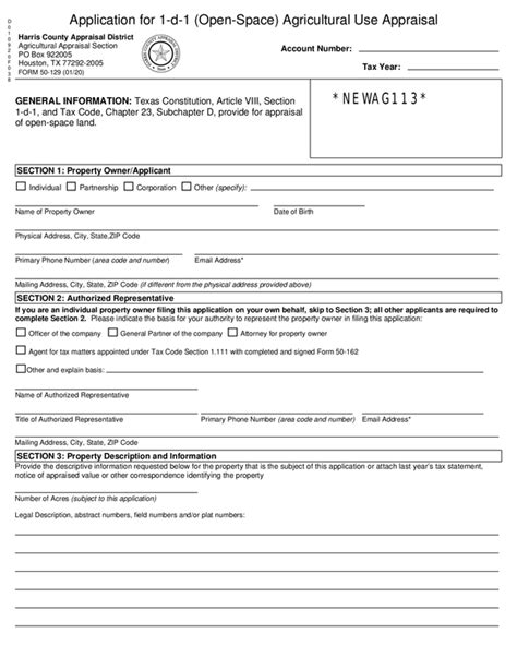 Fill - Free fillable Harris County Appraisal District PDF forms