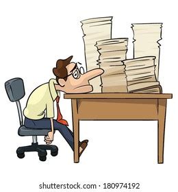 Tired Worker Cartoon Royalty-Free Images, Stock Photos & Pictures | Shutterstock