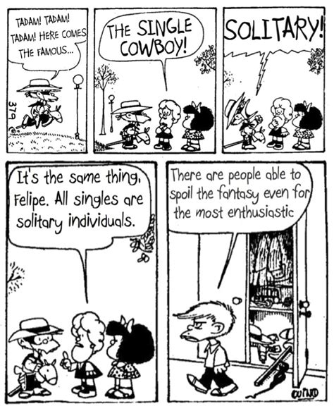 Mafalda: The Single Cowboy / El Llanero Solterón (Quino, 1972)