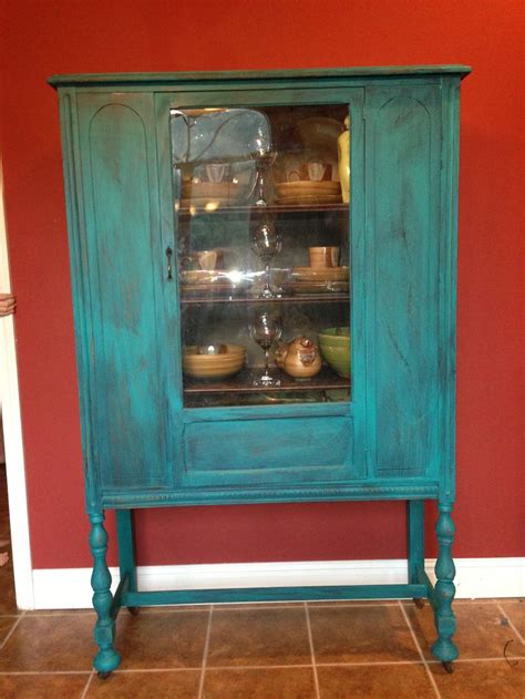 Turquoise distressed wood furniture | Distressed wood furniture, Furniture makeover, Distressed ...
