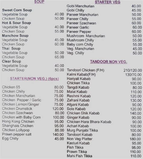 Hotel Best Food Menu, Menu for Hotel Best Food, BTM, South Bengaluru, Bengaluru