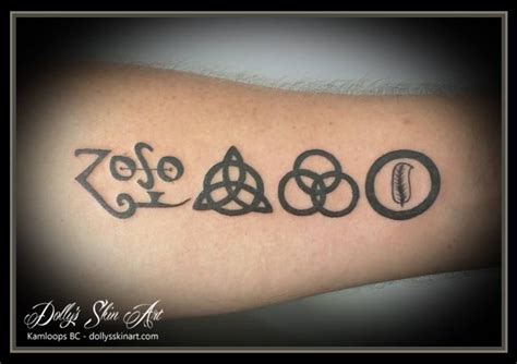 Dan got the symbols from his favorite album Led Zeppelin IV | Led zeppelin tattoo, Tattoos, Led ...