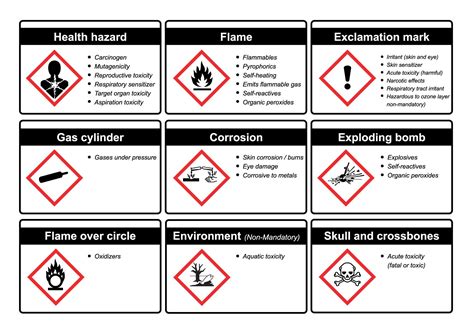 The Meaning of GHS Hazard Symbols | OSHA Mentor