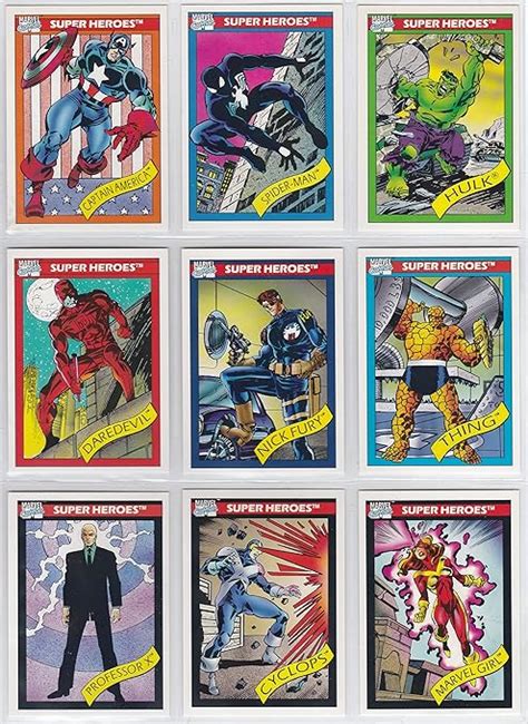 Amazon.com: 1990 Marvel Universe Series I Trading Card Set of 162 Cards ...